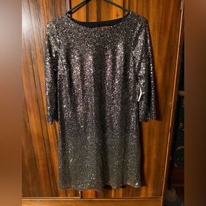 NWT Elegant Black Sequin Dress